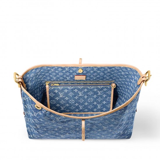 Louis Vuitton LV CarryAll MM Monogram Denim M46855