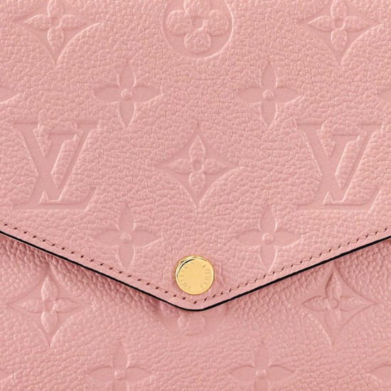 Louis Vuitton LV Félicie Monogram Empreinte Leather Rose Poudre M82608