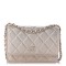 CHANEL Metallic Lambskin Quilted Mini Wallet On Chain WOC Gold