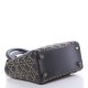 DIOR Calfskin Cannage Studded Medium Supple Lady Dior Black