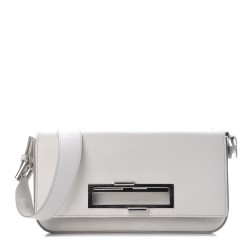 FENDI Vitello Dolce 3Baguette Shoulder Bag White