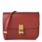 CELINE Box Calfskin Medium Classic Box Flap Red