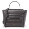 CELINE Calfskin Crocodile Embossed Nano Belt Bag Grey