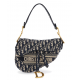 DIOR Saddle Bag Blue Dior Oblique Embroidery M0446CRIW_M928