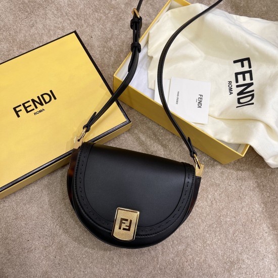 FENDI 1MOONLIGHT Brown leather bag