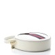 GUCCI Grained Calfskin Mini Ophidia Round Shoulder Bag White