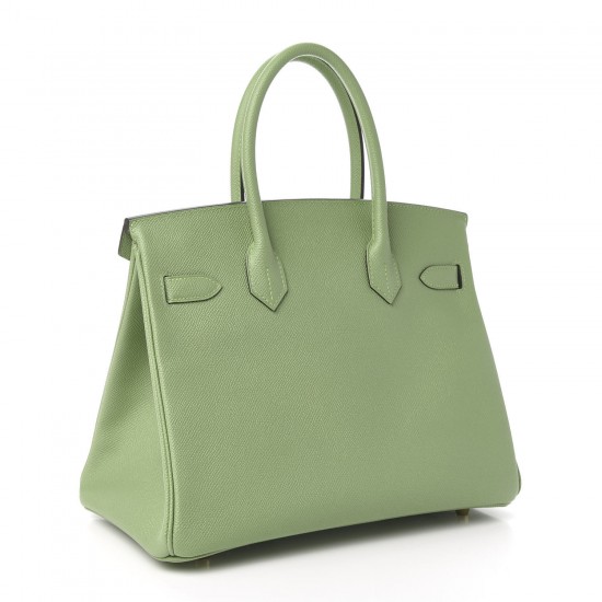 HERMES Epsom Birkin Vert Criquet