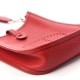 HERMES Taurillon Clemence Evelyne TPM Rouge Casaque