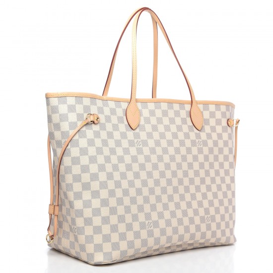 Louis Vuitton LV Damier Azur Neo Neverfull GM Rose Ballerine comes with inner bag