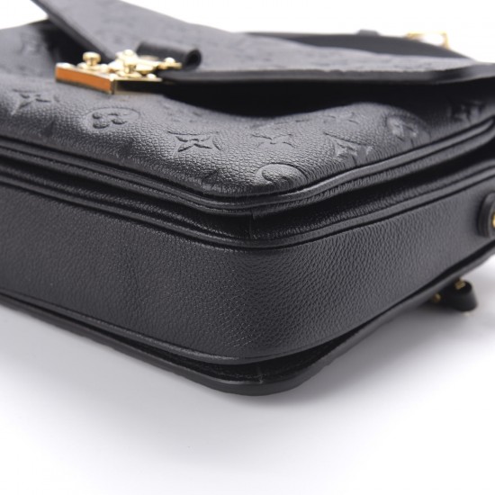 Louis Vuitton LV Monogram Empreinte Leather Black M41487