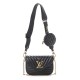 Louis Vuitton LV Calfskin New Wave Multi Pochette Black