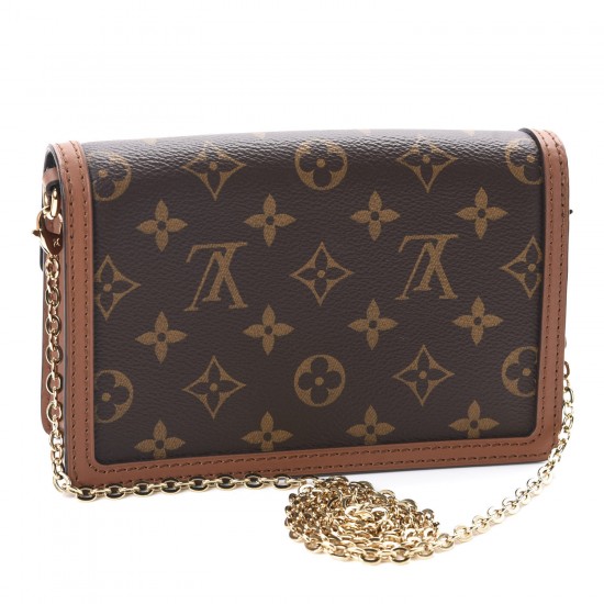 Louis Vuitton LV Reverse Monogram Dauphine Chain Wallet