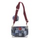 Louis Vuitton LV Denim Damier Monogram Patchwork Multi Pochette Accessories Blue Rouge