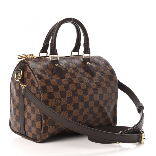 Louis Vuitton LV Damier Ebene Speedy Bandouliere 25