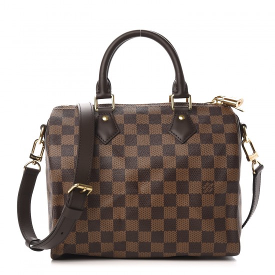 Louis Vuitton LV Damier Ebene Speedy Bandouliere 25