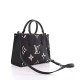 Louis Vuitton LV Onthego PM Bicolor Monogram Empreinte Leather Black/Beige M45659