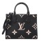 Louis Vuitton LV Onthego PM Bicolor Monogram Empreinte Leather Black/Beige M45659