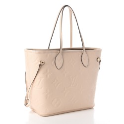 Louis Vuitton LV Empreinte Monogram Giant Neverfull MM Cream