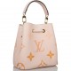 1Louis Vuitton LV Creme Saffron By The Pool Empreinte Giant Monogram NeoNoe BB