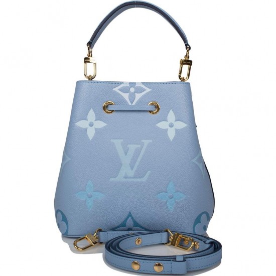 1Louis Vuitton LV Summer Blue By The Pool Empreinte Giant Monogram NeoNoe BB