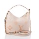 1Louis Vuitton LV Empreinte Monogram Giant Marshmallow Hobo Cream Saffron