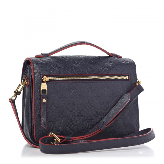 Louis Vuitton LV Empreinte Pochette Metis Marine Rouge