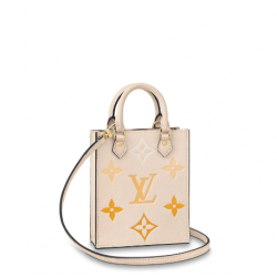 1Louis Vuitton LV Petit Sac Plat Handbag Gradient Yellow