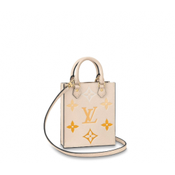 1Louis Vuitton LV Petit Sac Plat Handbag Gradient Yellow