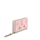 Louis Vuitton LV By The Pool series Monogram Empreinte leather zipper wallet light pink