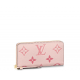 Louis Vuitton LV By The Pool series Monogram Empreinte leather zipper wallet light pink