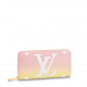 Louis Vuitton LV ICONIC MONOGRAM CANVAS ZIP WALLET GRADIENT Pink