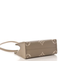 Louis Vuitton LV Empreinte Monogram Giant Onthego PM Tourterelle Creme