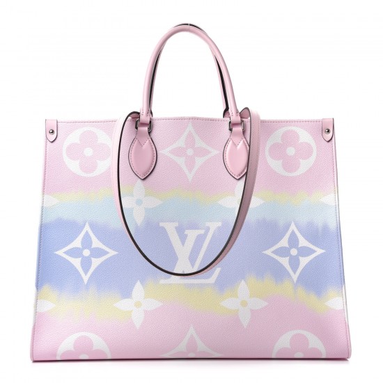 Louis Vuitton LV 1Monogram Escale Onthego GM Pastel