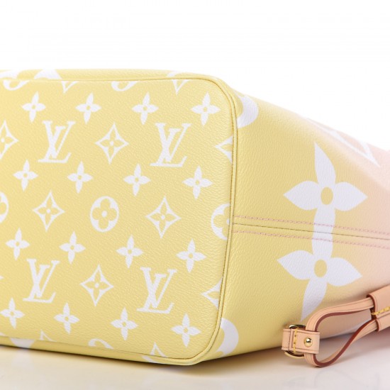 Louis Vuitton LV Monogram Giant By The Pool Neverfull MM Light Pink