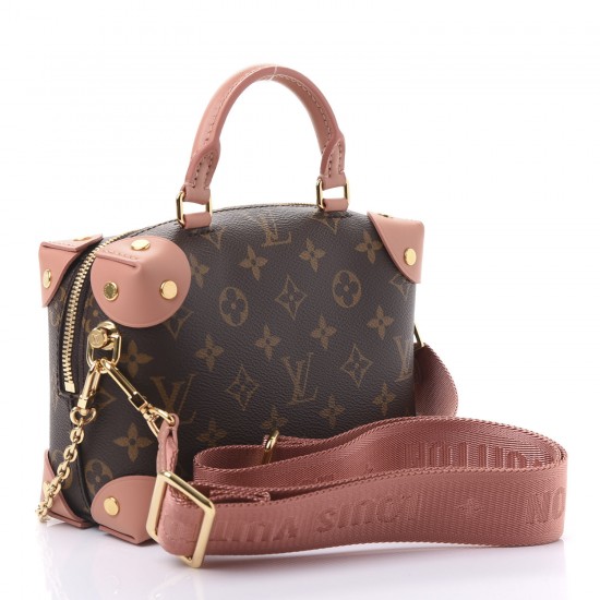 Louis Vuitton LV 1Monogram Petite Malle Souple Peach