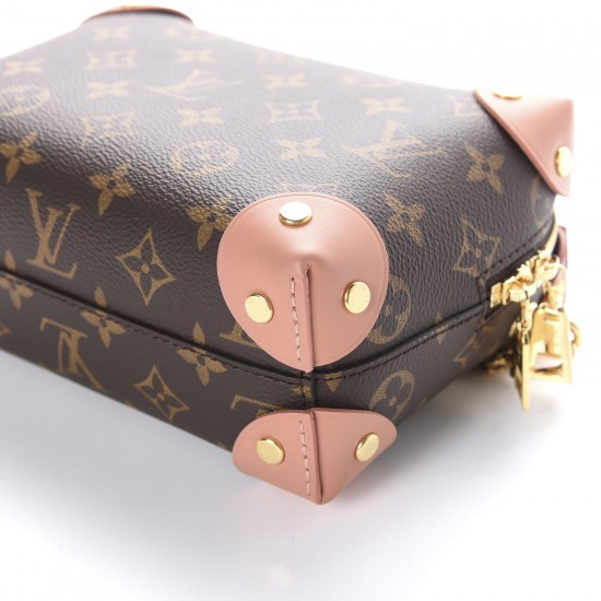 Louis Vuitton LV 1Monogram Petite Malle Souple Peach