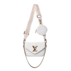 Louis Vuitton LV Calfskin New Wave Multi Pochette Snow