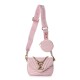 Louis Vuitton LV Calfskin New Wave Multi Pochette Rose Ballerine