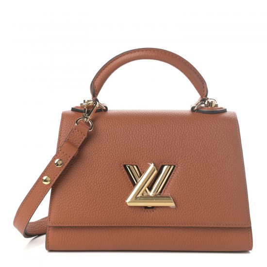 0Louis Vuitton LV Taurillon Twist One Handle PM Caramel