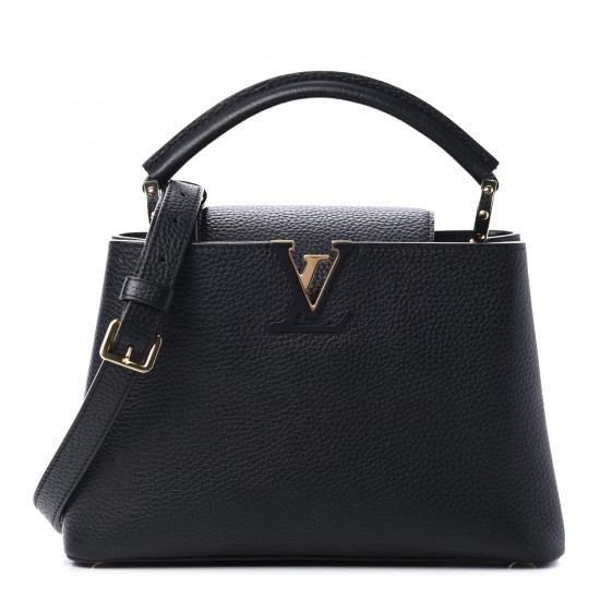 1Louis Vuitton LV Taurillon Capucines BB Black