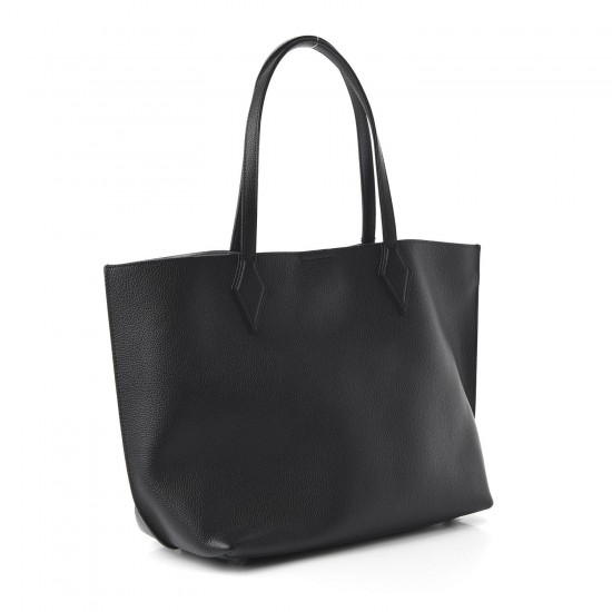 MCM Grained Calfskin Medium Yris Shopper Tote Black