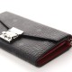 MCM Visetos Large Patricia Wallet On Chain Black Red