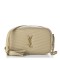 YSL Grain De Poudre Matelasse Monogram Mini Lou Camera Bag Sea Salt