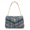 ysl denim pattern mini quilted bag