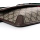 GUCCI GG Supreme Monogram Neo Vintage Web Belt Bag Brown